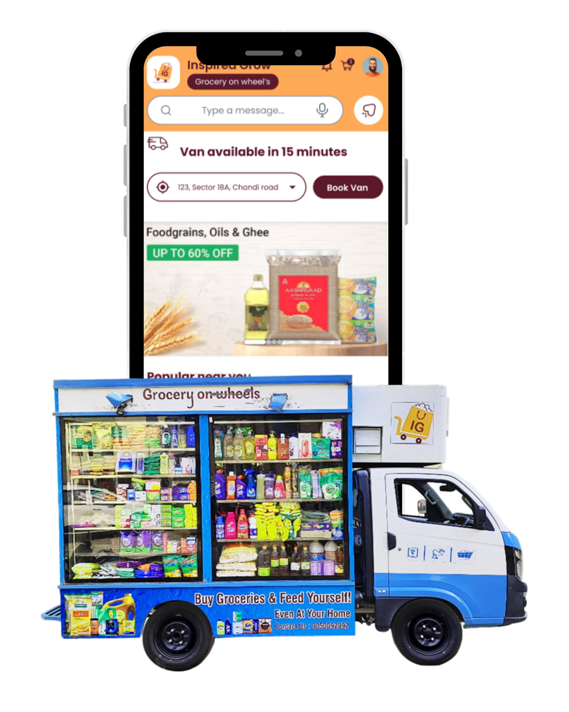 Grocery on Wheels van